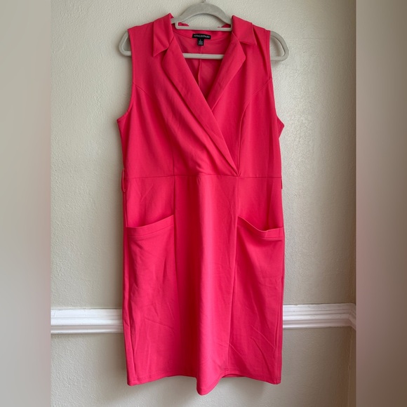 Nina Leonard size large used Elegant Pink Sleeveless Dress - Picture 3 of 11